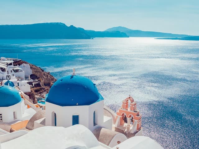 Vista de Santorini - Grécia